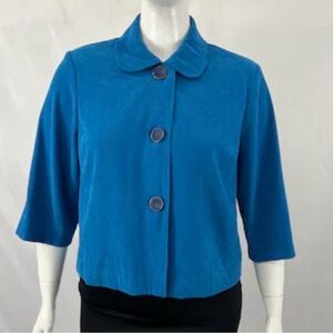 Elementz Vintage Women’s Teal Blazer Large